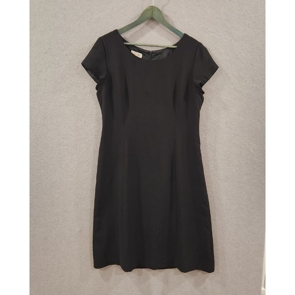 Talbots Dresses & Skirts - Vintage Y2K Talbots Midi Dress Black Career LBD Little Black Dress 14 Lined